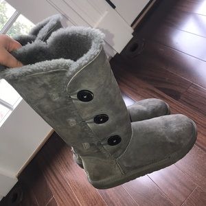 Gray Button UGG